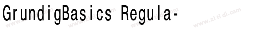 GrundigBasics Regula字体转换